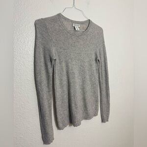 Adrienne Vittadini Heather Gray Cashmere Sweater